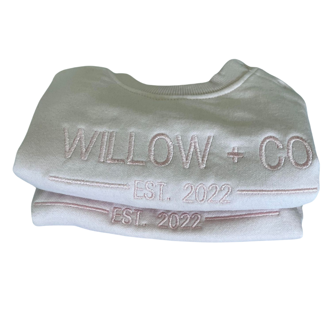 WILLOW+CO CREW - LIGHT PINK