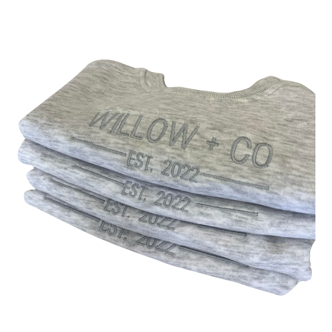 WILLOW+CO CREW - GREY