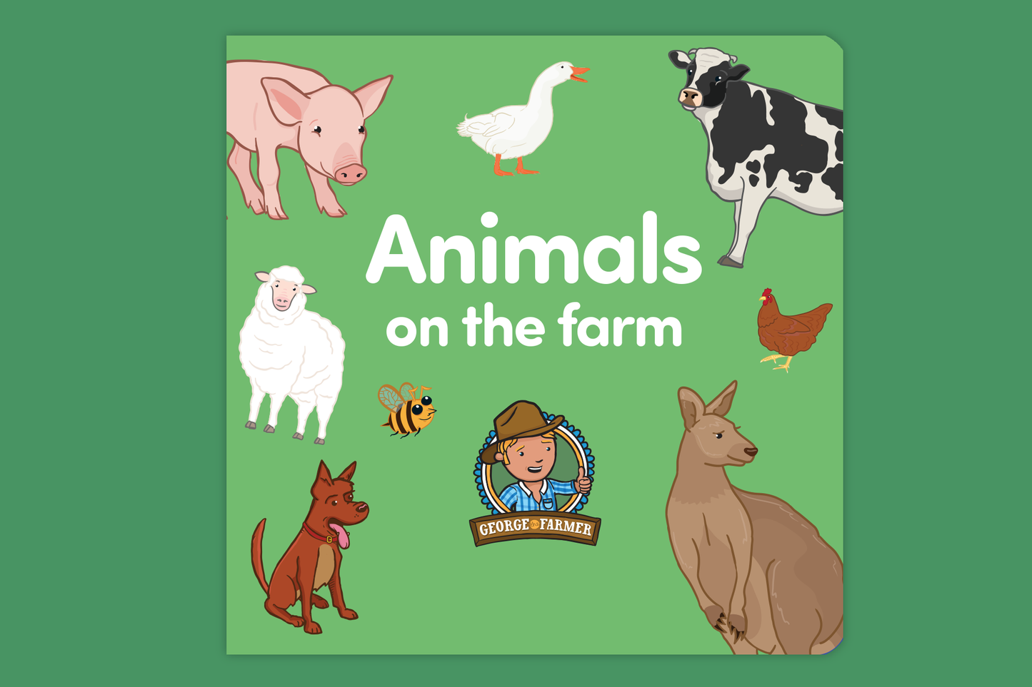 GEORGE THE FARMER ANIMALS ON THE FARM BOARD BOOK