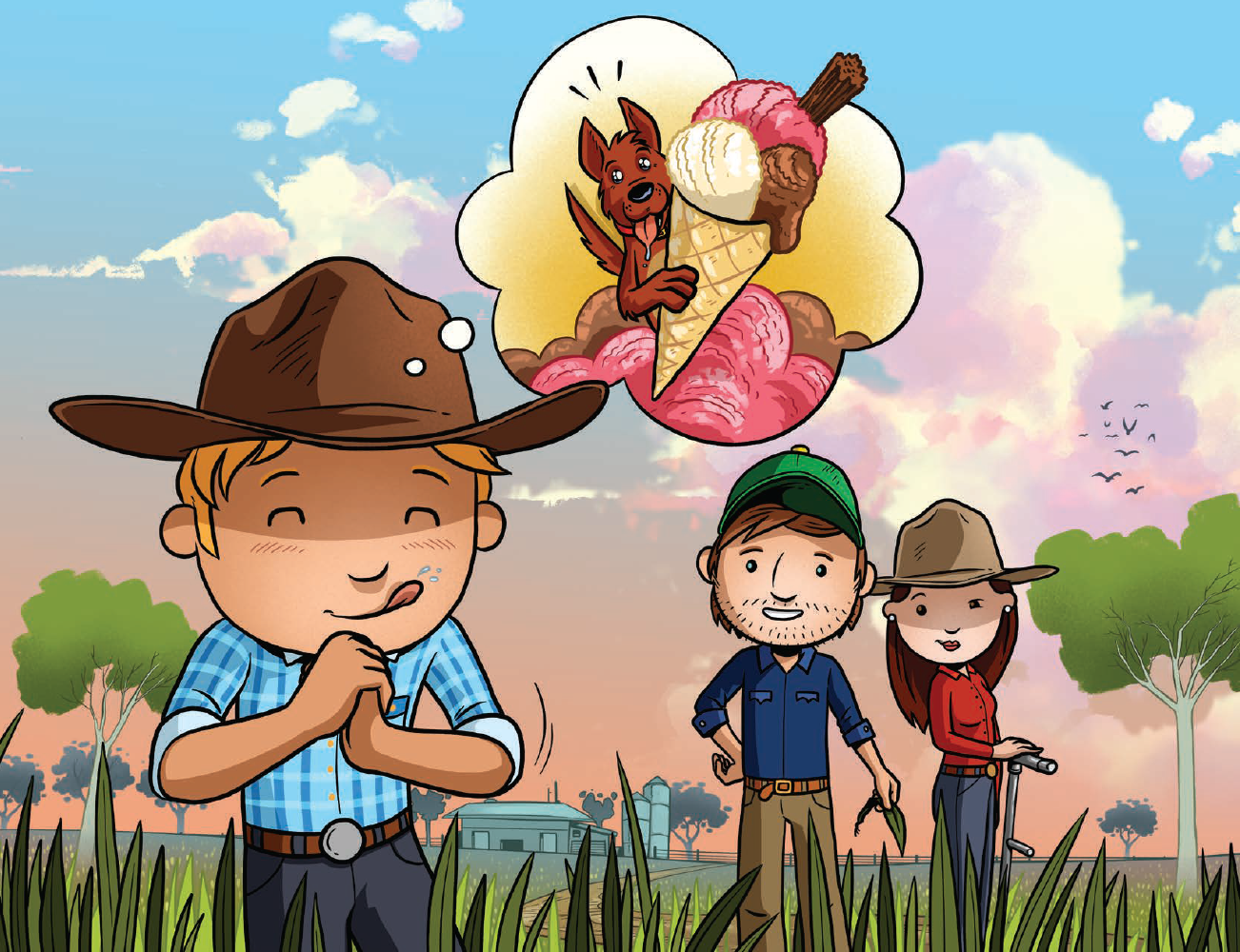 GEORGE THE FARMER, RUBY AND THE DAIRY DILEMMA PICTURE BOOK