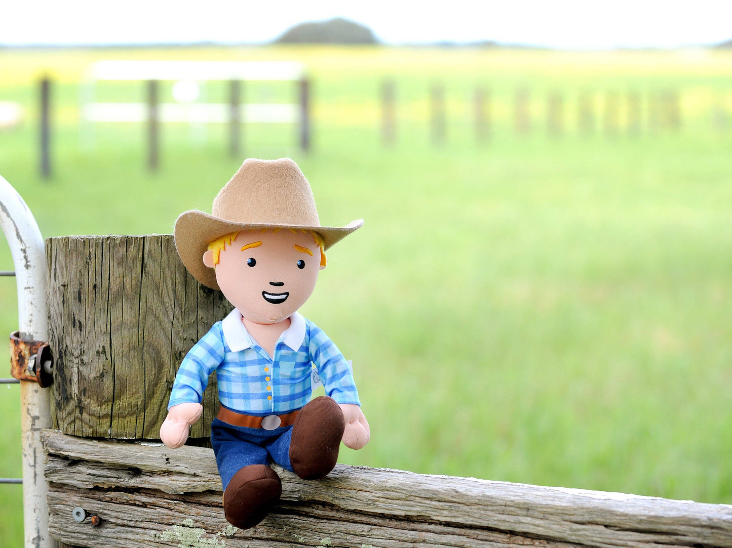 GEORGE THE FARMER CUDDLE DOLL TOY