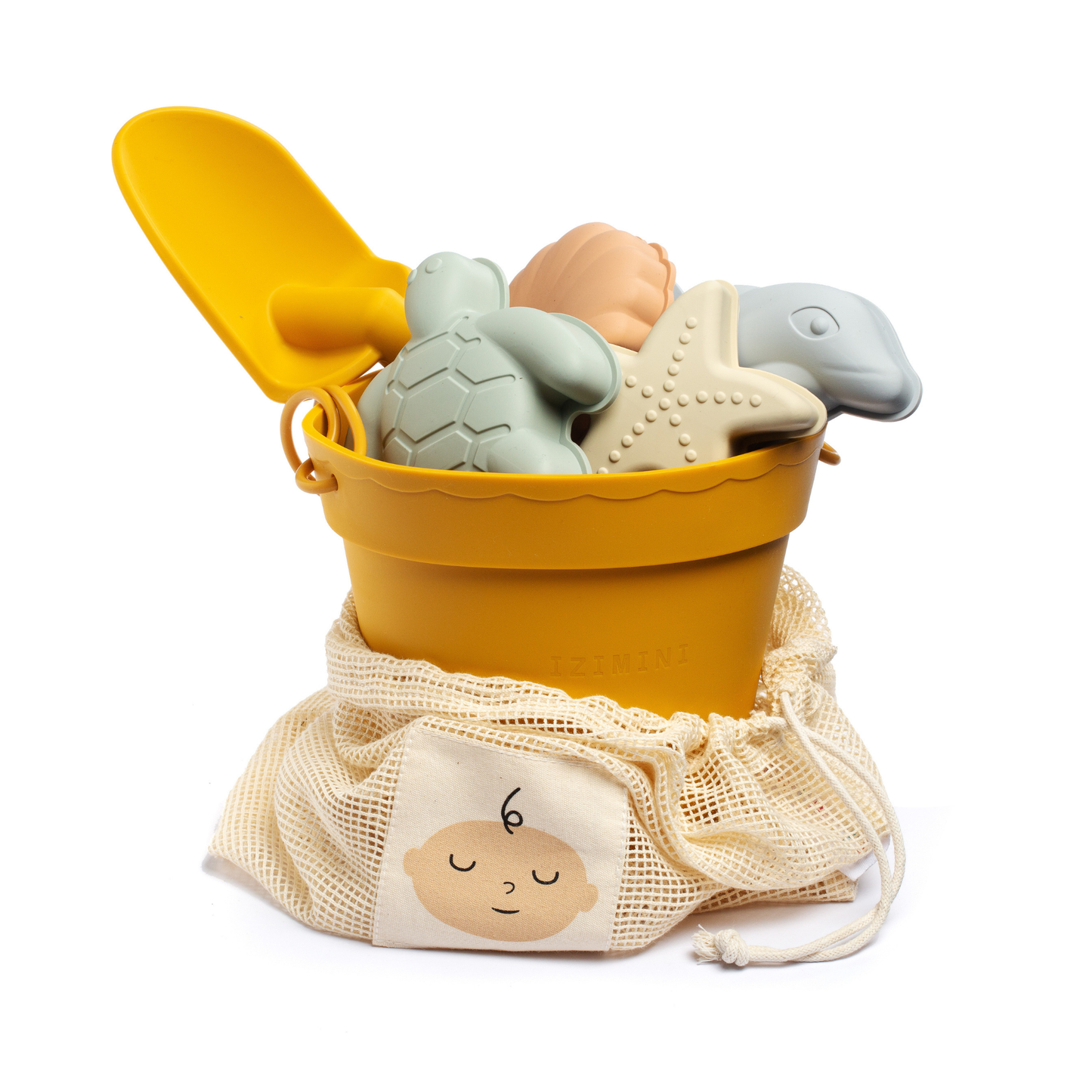BEACH TOY SET - MUSTARD