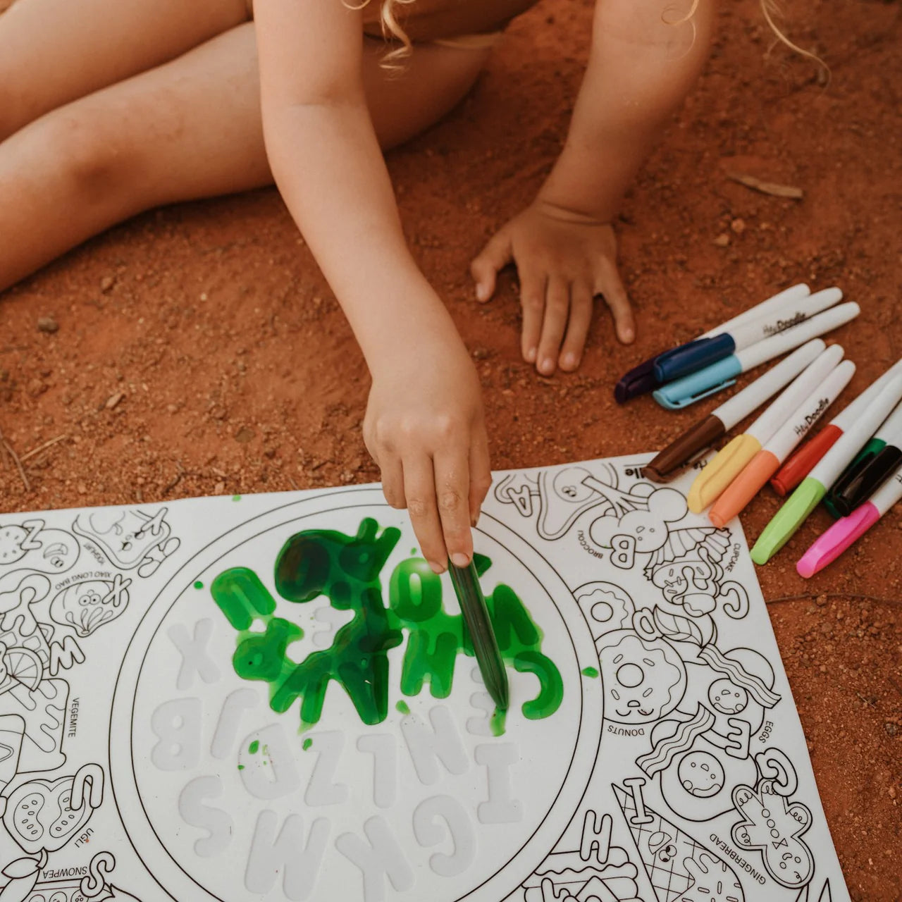 HEYDOODLE MAT - SENSORY MAT - ALPHABET SOUP