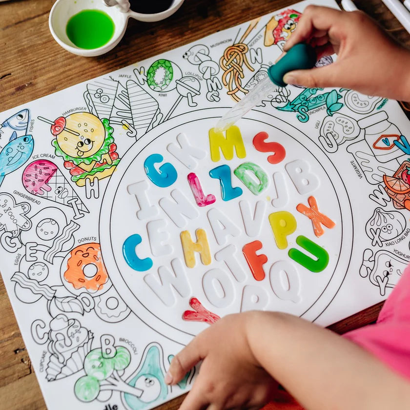 HEYDOODLE MAT - SENSORY MAT - ALPHABET SOUP