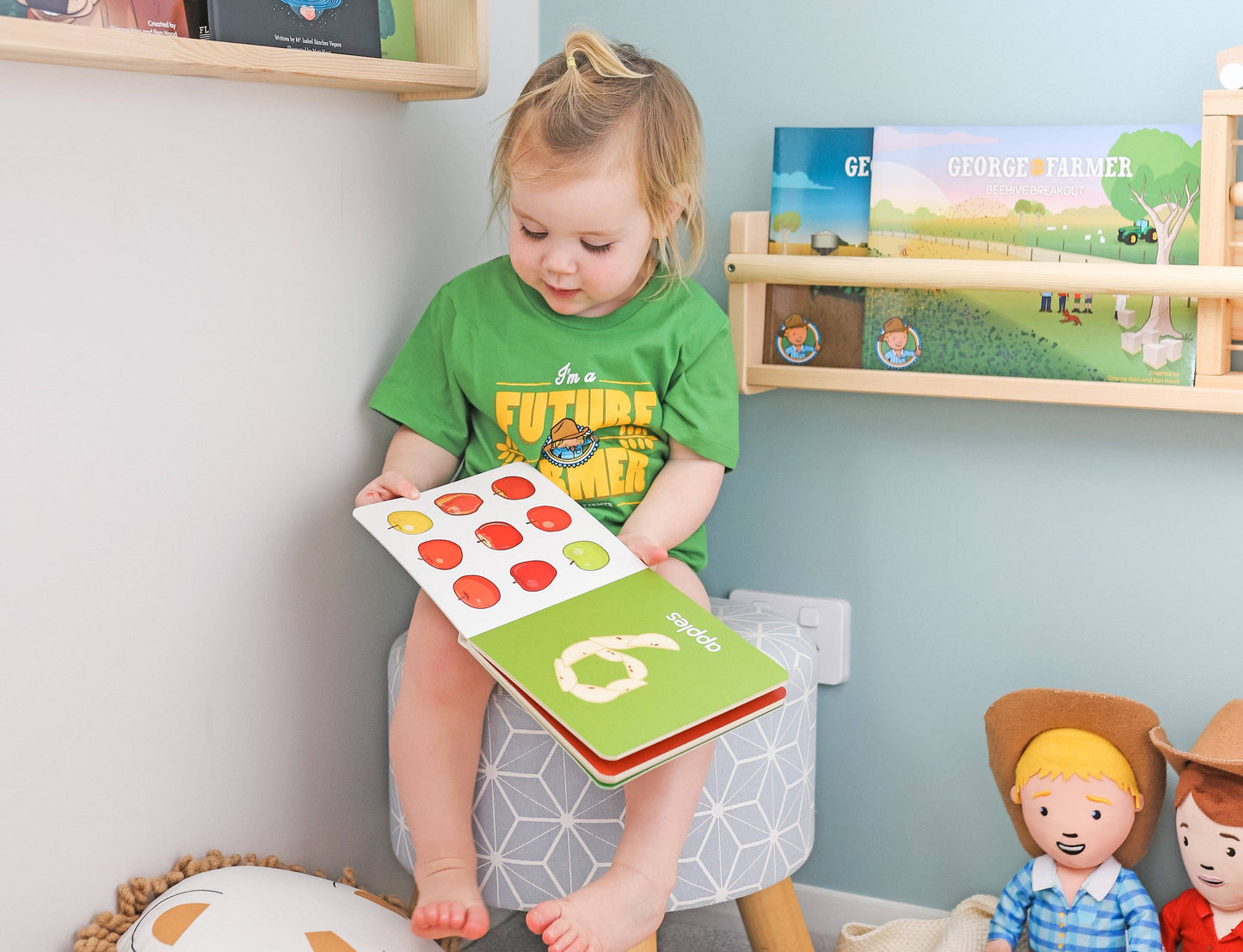 GEORGE THE FARMER NUMBERS ON THE FARM BOARD BOOK