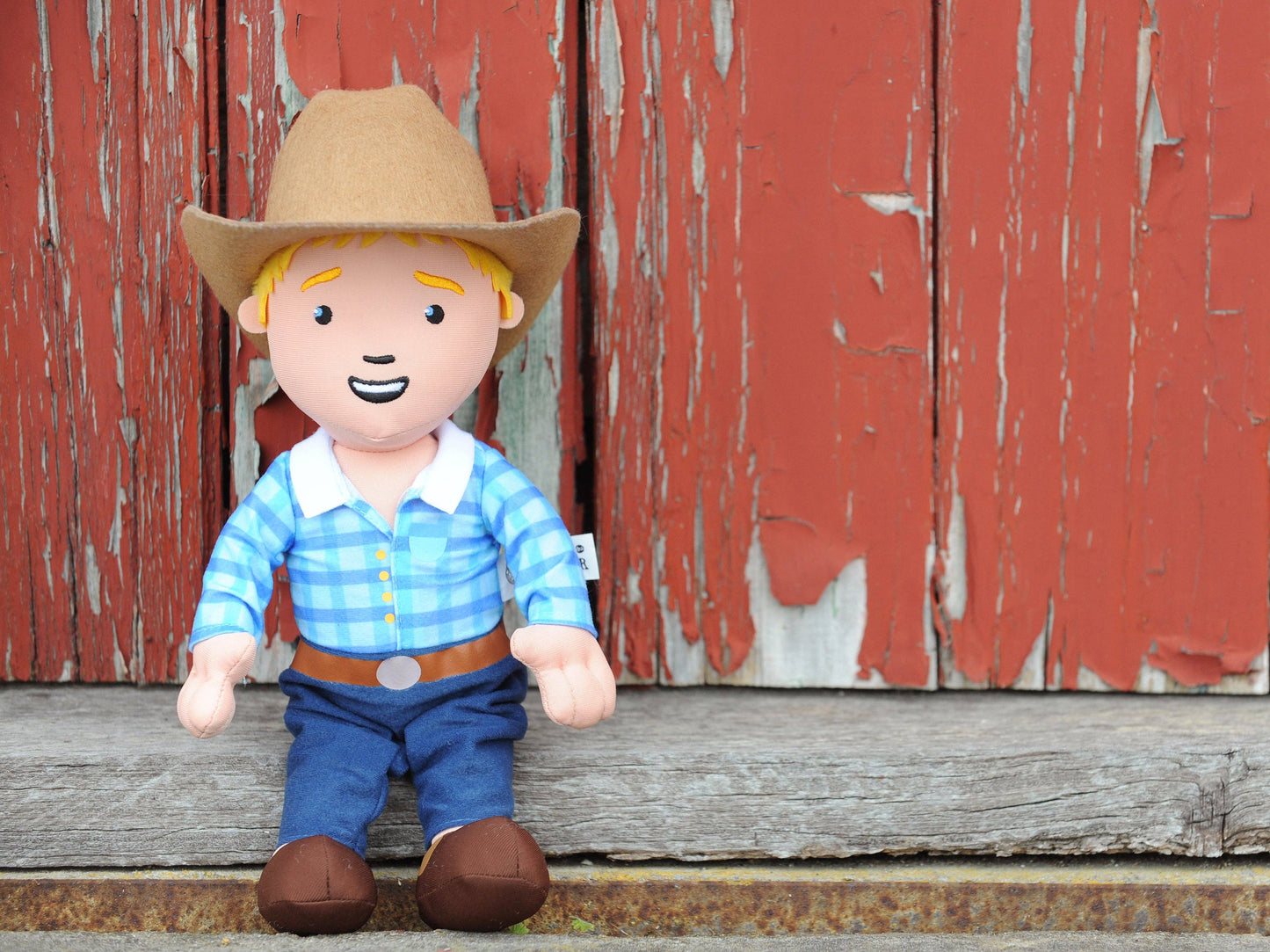 GEORGE THE FARMER CUDDLE DOLL TOY