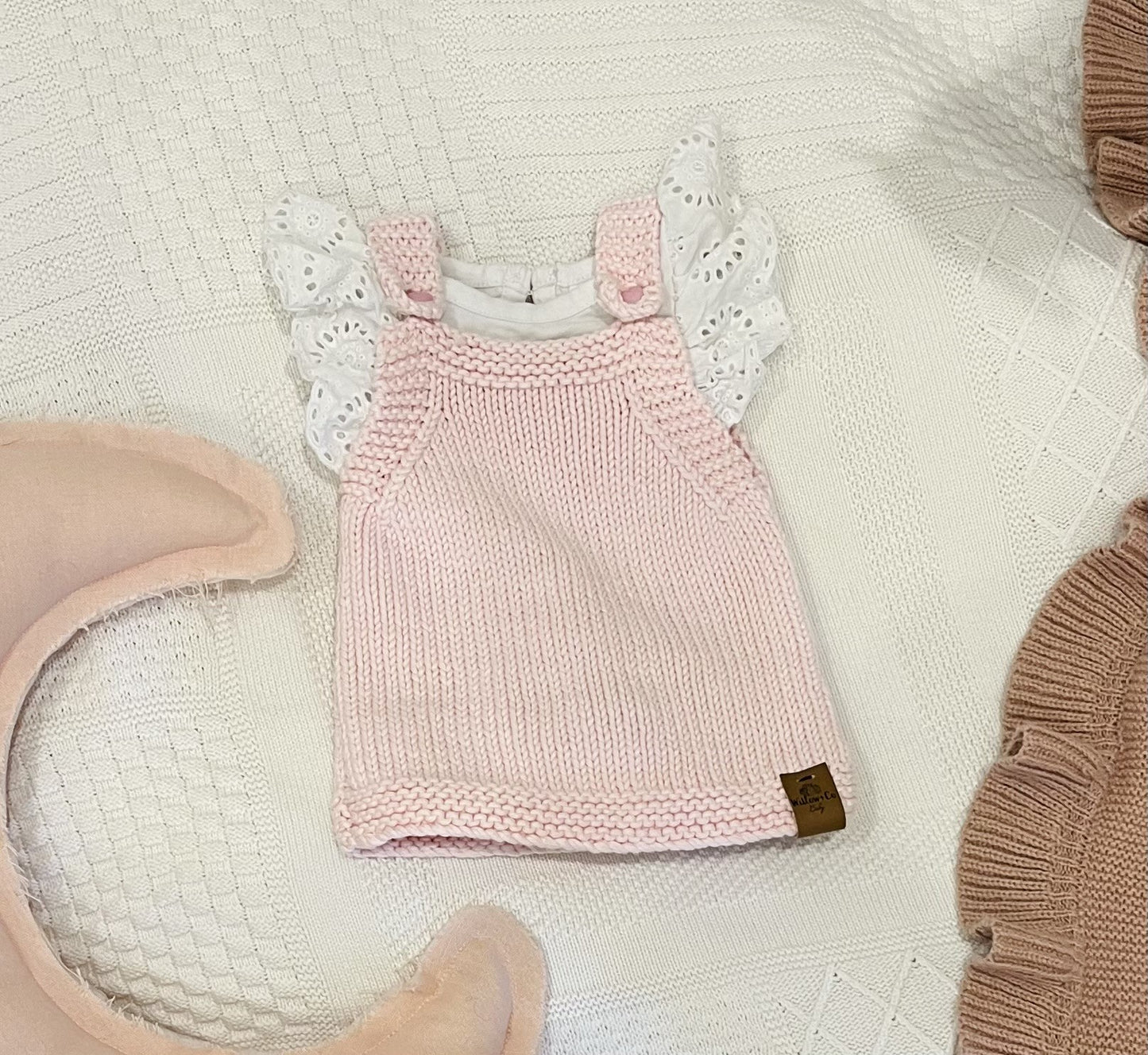 HAND KNITTED DRESS - PINK