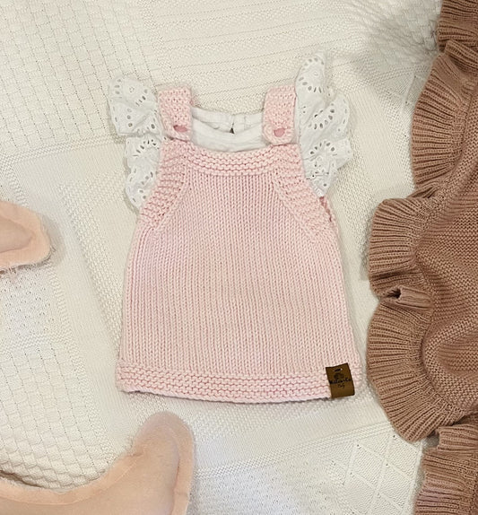 HAND KNITTED DRESS - PINK