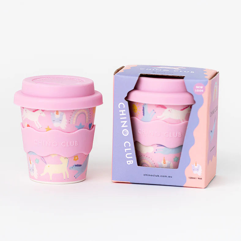 CHINO CLUB - PINK UNICORN BABY CHINO CUP 4oz
