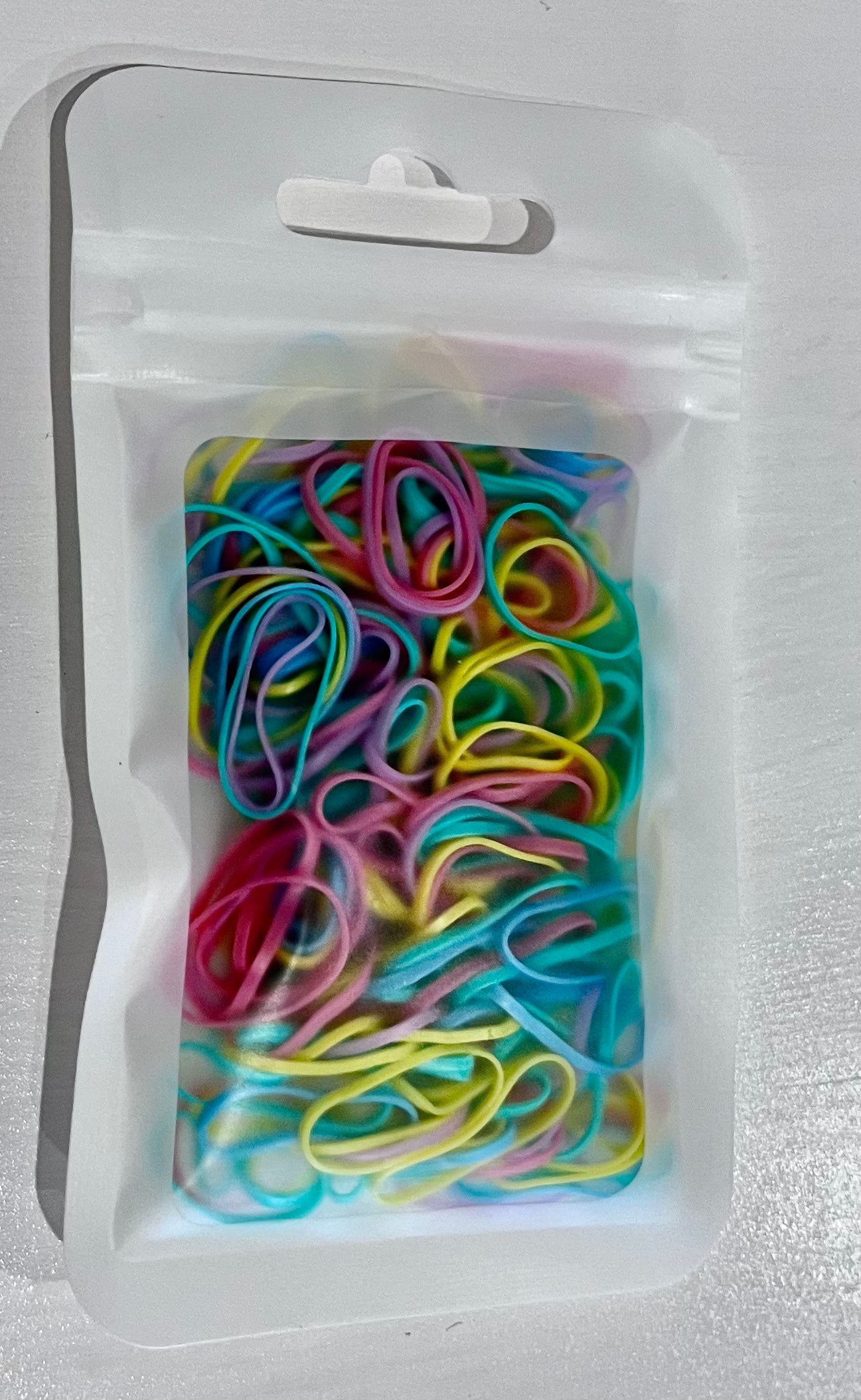 MINI SEAMLESS ELASTIC HAIR BANDS - DARK PASTEL ASSORTED