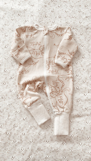 DINO NEUTRAL ZIP SUIT