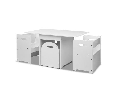 KEEZI KIDS MULTI-FUNCTION TABLE AND CHAIR HIDDEN STORAGE BOX TOY ACTIVITY DESK