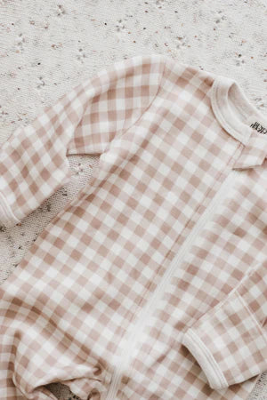 GINGHAM ZIP SUIT
