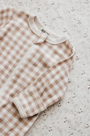 GINGHAM ZIP SUIT