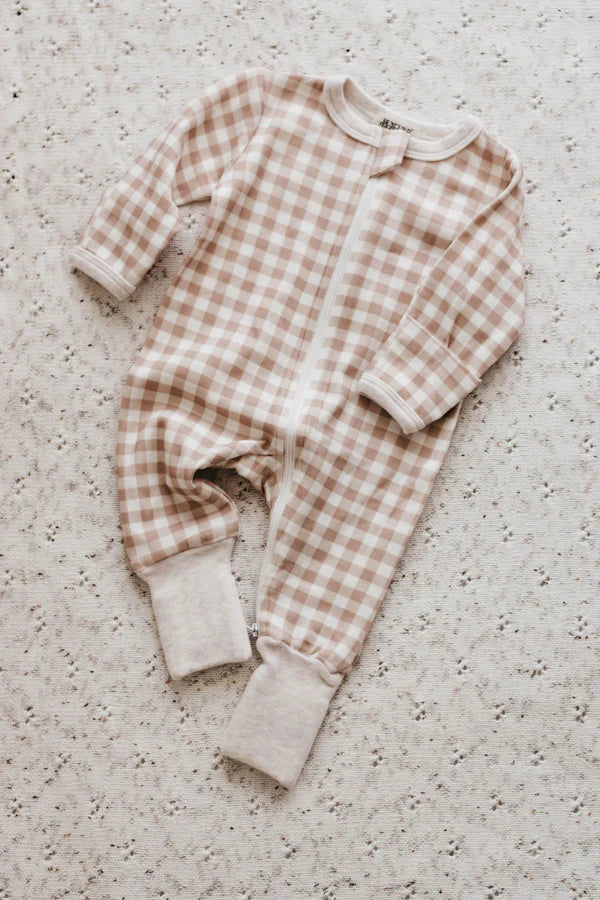 GINGHAM ZIP SUIT
