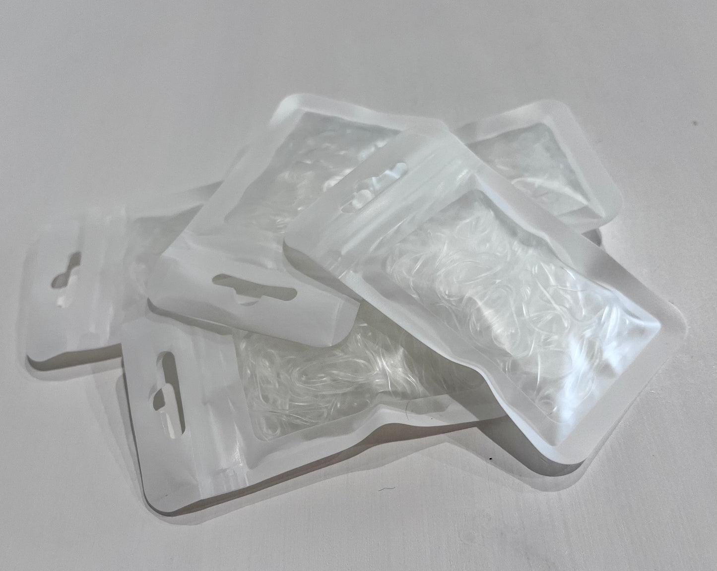 MINI SEAMLESS ELASTIC HAIR BANDS - CLEAR