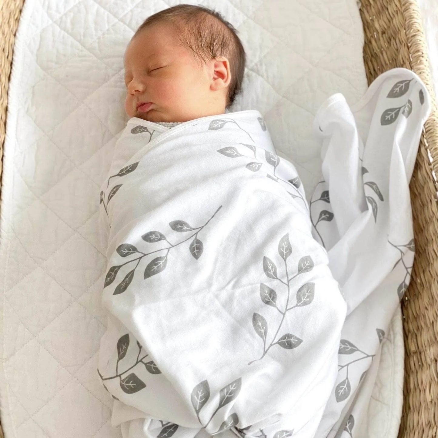 ORGANIC LEAF SWADDLE SET