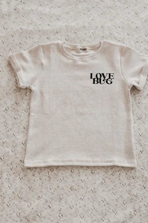 OATMEAL LOVE BUG BODYSUIT/TEE