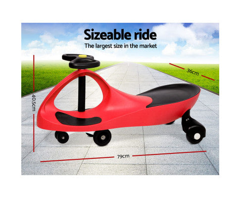 RIGO KIDS RIDE ON SWING CAR - RED