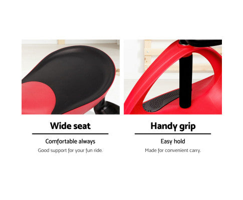 RIGO KIDS RIDE ON SWING CAR - RED