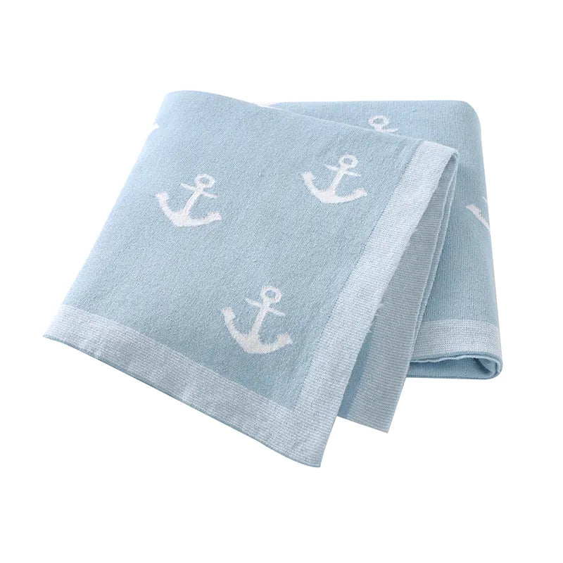 KNITTED BLANKET - ANCHOR