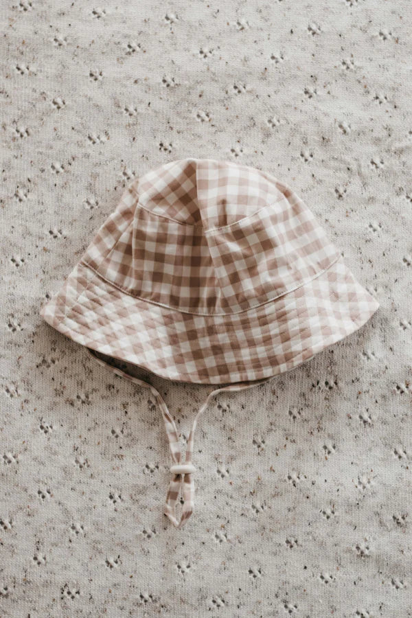 GINGHAM SUN HAT