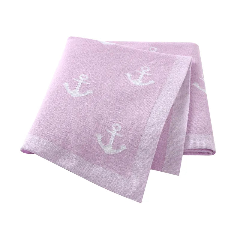 KNITTED BLANKET - ANCHOR