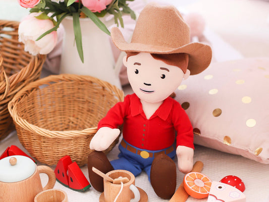 RUBY FARMER CUDDLE DOLL TOY