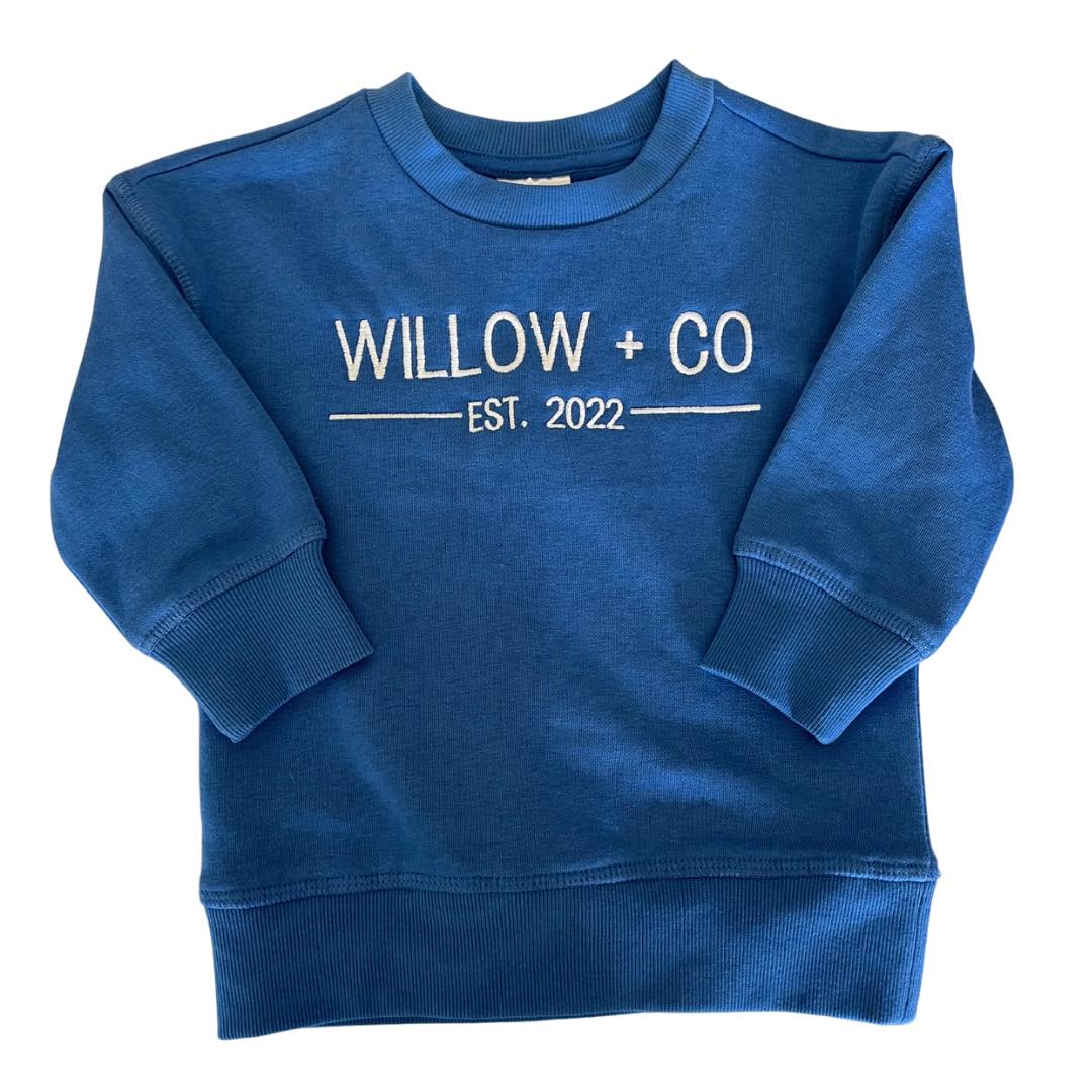 WILLOW+CO CREW - ROYAL BLUE