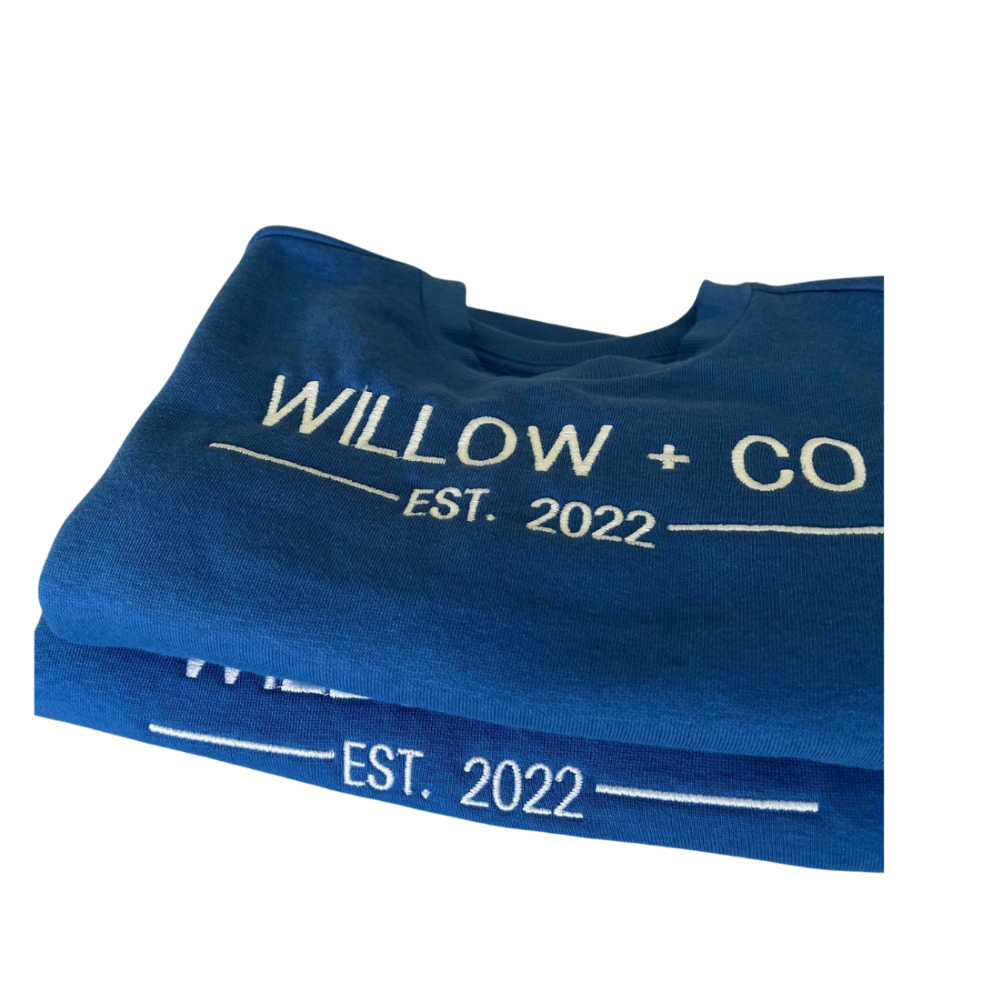 WILLOW+CO CREW - ROYAL BLUE