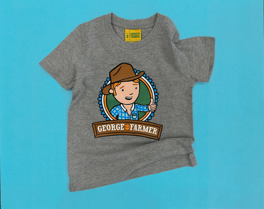 GEORGE THE FARMER LOGO T-SHIRT: SIZE 2