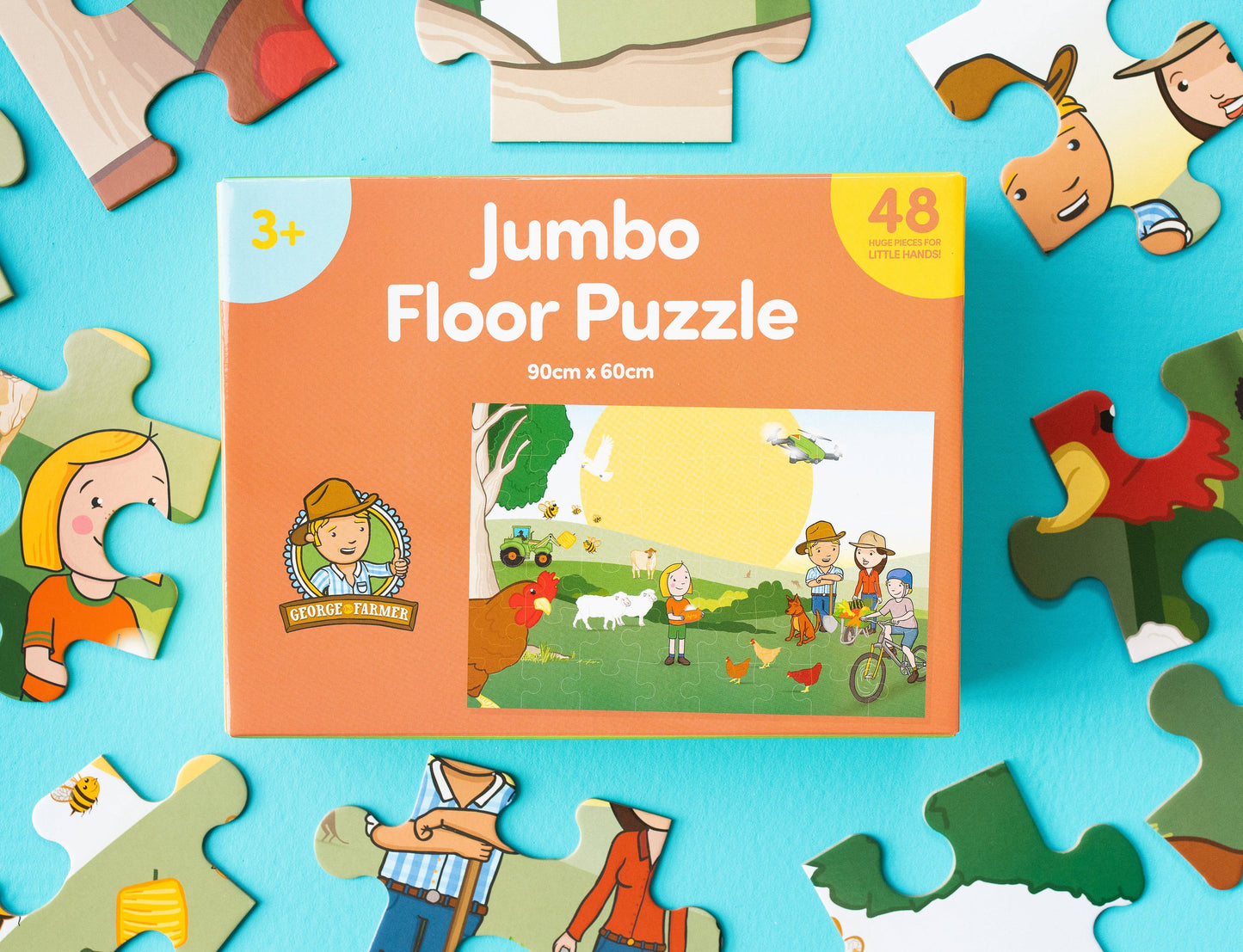 GEORGE THE FARMER 48 PIECE JUMBO FLOOR PUZZLE