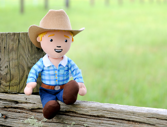 GEORGE THE FARMER CUDDLE DOLL TOY