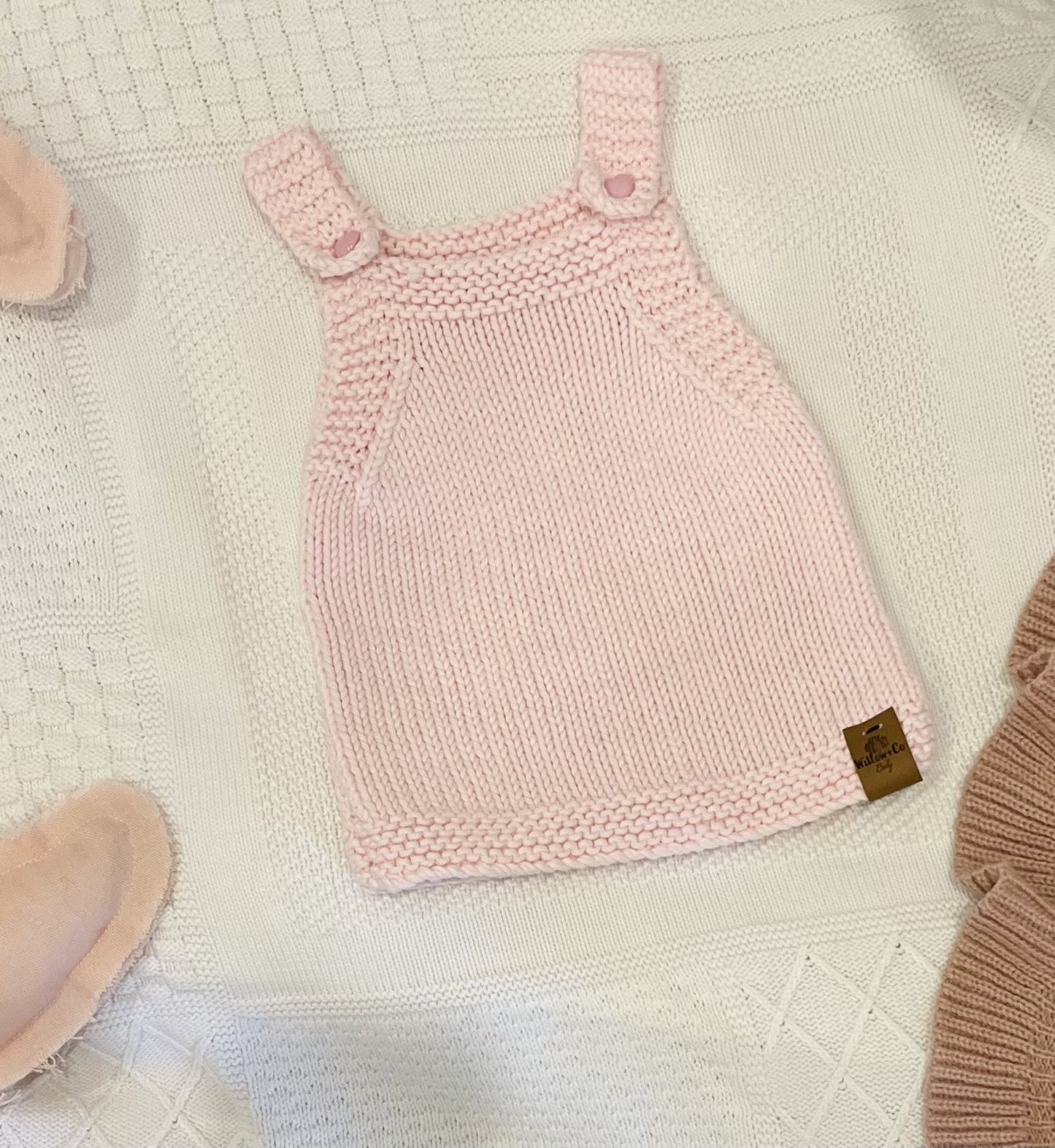 HAND KNITTED DRESS - PINK