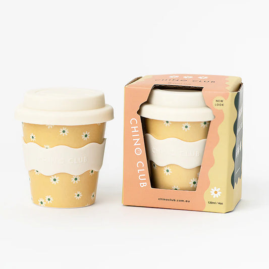 CHINO CLUB - YELLOW DAISY BABY CHINO CUP 4oz