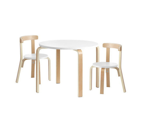 KEEZI NORDIC KIDS TABLE AND CHAIR SET 3PC DESK ACTIVITY STUDY PLAY CHILDREN MODERN
