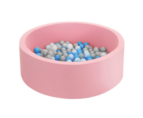 KEEZI OCEAN FOAM BALL PIT WITH BALLS KIDS PLAY POOL BARRIER TOYS 90X30CM PINK