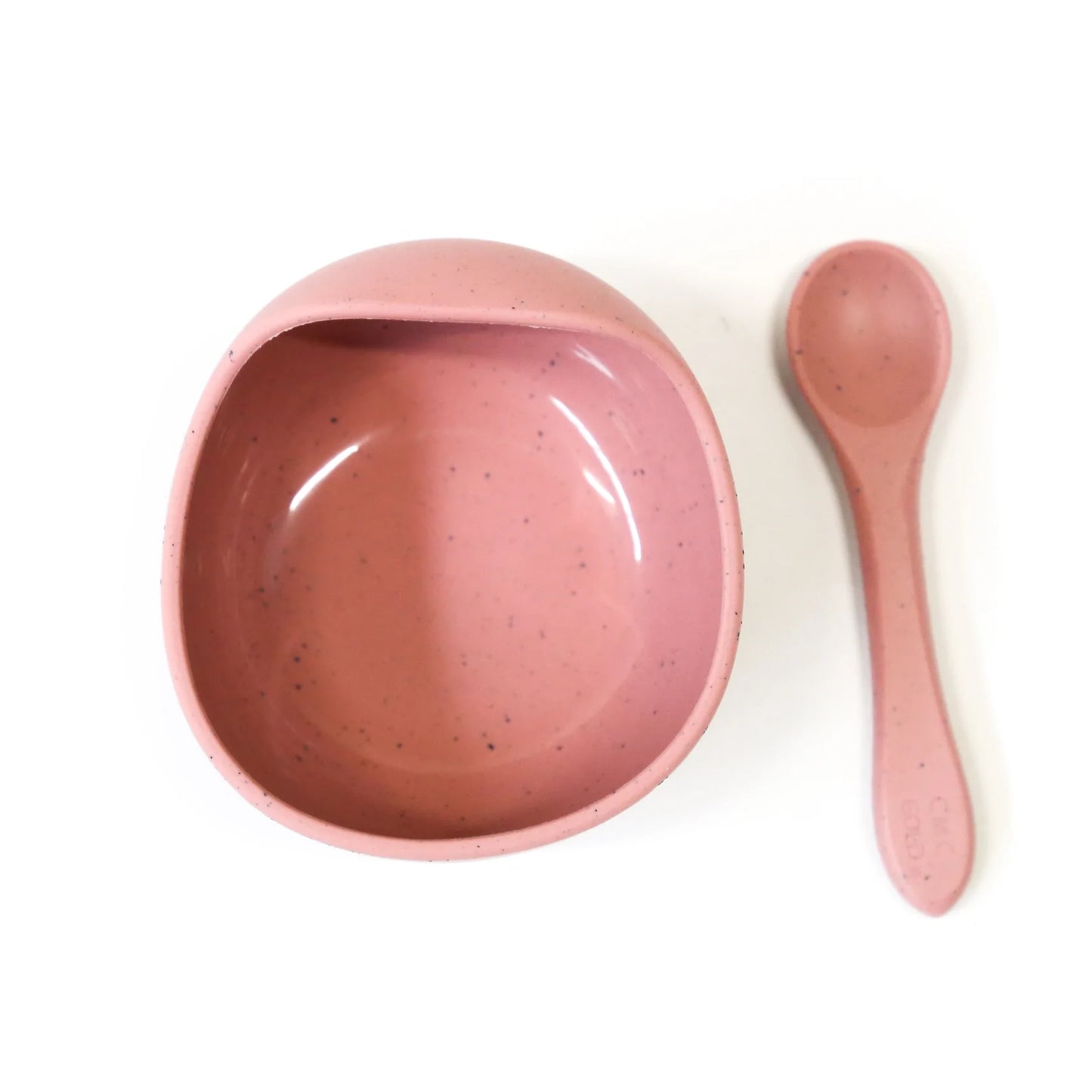 SILICONE BOWL AND SPOON