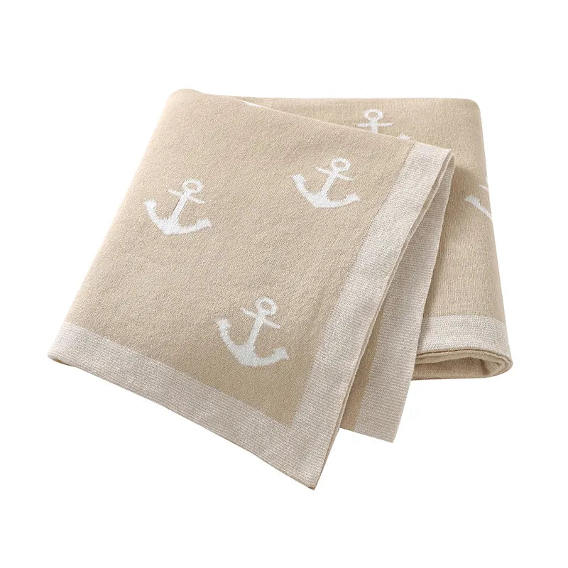 KNITTED BLANKET - ANCHOR